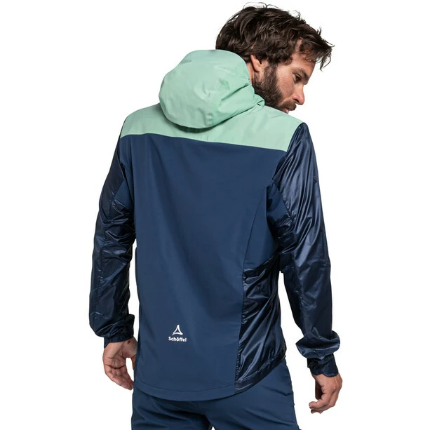 Schöffel Schöffel Flow Trail Hybrid Jacke Herren Blau 4 Schöffel Schöffel Flow Trail Hybrid Jacke Herren Blau – Bild 4