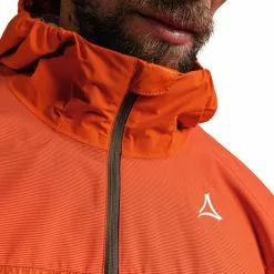 Schöffel Schöffel Flow Trail Hybrid Jacke Herren Orange -Günstiges Fahrradjacken Geschäft schoeffel flow trail hybrid jacket men orange blaze 6