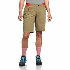 Schöffel Schöffel Mellow Trail Shorts Damen Braun -Günstiges Fahrradjacken Geschäft schoeffel mellow trail shorts women soft walnut 3