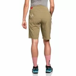 Schöffel Schöffel Mellow Trail Shorts Damen Braun -Günstiges Fahrradjacken Geschäft schoeffel mellow trail shorts women soft walnut 4