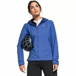 Schöffel Schöffel Valve Hybrid Jacke Damen Blau -Günstiges Fahrradjacken Geschäft schoeffel valve hybrid jacket women daleyza blue 3