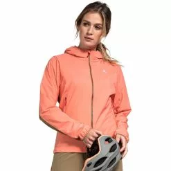 Schöffel Schöffel Valve Hybrid Jacke Damen Pink -Günstiges Fahrradjacken Geschäft schoeffel valve hybrid jacket women georgia peach 3
