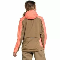 Schöffel Schöffel Valve Hybrid Jacke Damen Pink -Günstiges Fahrradjacken Geschäft schoeffel valve hybrid jacket women georgia peach 4