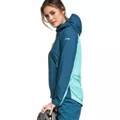 Schöffel Schöffel Valve Hybrid Jacke Damen Petrol -Günstiges Fahrradjacken Geschäft schoeffel valve hybrid jacket women lakemount blue 5