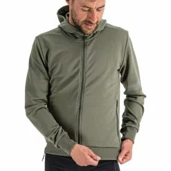 Sportful Giara Hoodie Herren Oliv -Günstiges Fahrradjacken Geschäft sportful giara hoodie men beetle 5