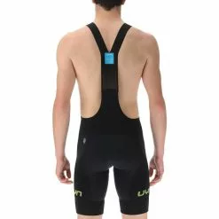 UYN Ridemiles Fahrrad-Trägershorts Herren Schwarz/gelb -Günstiges Fahrradjacken Geschäft uyn ridemiles biking bib shorts men black yellow 2