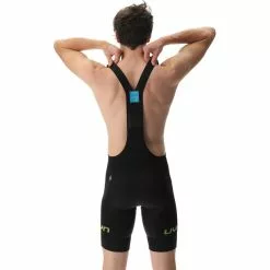 UYN Ridemiles Fahrrad-Trägershorts Herren Schwarz/gelb -Günstiges Fahrradjacken Geschäft uyn ridemiles biking bib shorts men black yellow 4