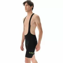 UYN Ridemiles Fahrrad-Trägershorts Herren Schwarz/gelb -Günstiges Fahrradjacken Geschäft uyn ridemiles biking bib shorts men black yellow 5