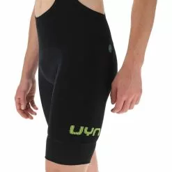 UYN Ridemiles Fahrrad-Trägershorts Herren Schwarz/gelb -Günstiges Fahrradjacken Geschäft uyn ridemiles biking bib shorts men black yellow 6