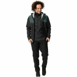 VAUDE All Year Moab 3in1 Regenjacke Herren Schwarz -Günstiges Fahrradjacken Geschäft vaude all year moab 3in1 rain jacket men black uni 5