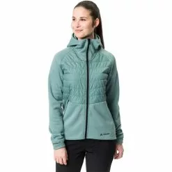 VAUDE Comyou Fleecejacke Damen Petrol -Günstiges Fahrradjacken Geschäft vaude comyou fleece jacket women dusty moss 3