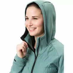 VAUDE Comyou Fleecejacke Damen Petrol -Günstiges Fahrradjacken Geschäft vaude comyou fleece jacket women dusty moss 5