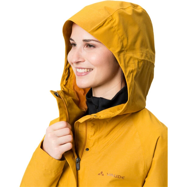 VAUDE Comyou Pro Regenjacke Damen Gelb 5 VAUDE Comyou Pro Regenjacke Damen Gelb – Bild 5