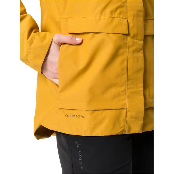 VAUDE Comyou Pro Regenjacke Damen Gelb 6 VAUDE Comyou Pro Regenjacke Damen Gelb – Bild 6