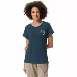 VAUDE Cyclist 2 T-Shirt Damen Blau -Günstiges Fahrradjacken Geschäft vaude cyclist 2 t shirt women dark sea 3
