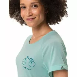 VAUDE Cyclist 2 T-Shirt Damen Türkis -Günstiges Fahrradjacken Geschäft vaude cyclist 2 t shirt women glacier 6