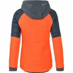 VAUDE Cyclist Hybrid Jacke Damen Orange/blau -Günstiges Fahrradjacken Geschäft vaude cyclist hybrid jacket women neon orange blue 2