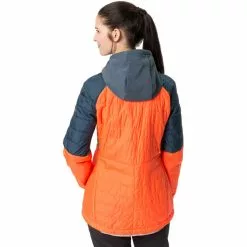 VAUDE Cyclist Hybrid Jacke Damen Orange/blau -Günstiges Fahrradjacken Geschäft vaude cyclist hybrid jacket women neon orange blue 4