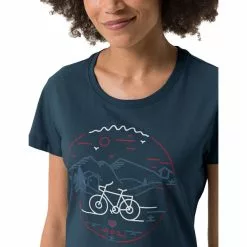 VAUDE Cyclist V T-Shirt Damen Blau -Günstiges Fahrradjacken Geschäft vaude cyclist v t shirt women dark sea uni 6