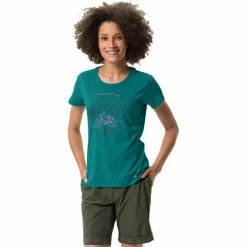 VAUDE Cyclist V T-Shirt Damen Grün -Günstiges Fahrradjacken Geschäft vaude cyclist v t shirt women wave 3