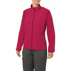 VAUDE Dundee Classic Zip-Off Jacke Damen Pink -Günstiges Fahrradjacken Geschäft vaude dundee classic zip off jacket women crimson red 3