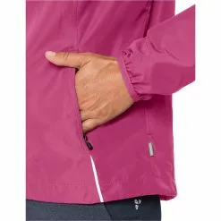 VAUDE Dundee Classic Zip-Off Jacke Damen Pink -Günstiges Fahrradjacken Geschäft vaude dundee classic zip off jacket women lychee 6