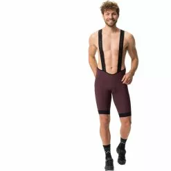 VAUDE Kuro Trägerhose Herren Rot -Günstiges Fahrradjacken Geschäft vaude kuro bib tights men dark oak 3