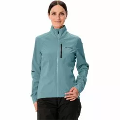 VAUDE Kuro Regenjacke Damen Petrol -Günstiges Fahrradjacken Geschäft vaude kuro rain jacket women dusty moss 3
