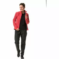 VAUDE Kuro Regenjacke Damen Rot -Günstiges Fahrradjacken Geschäft vaude kuro rain jacket women flame 5
