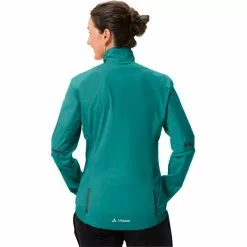 VAUDE Kuro Regenjacke Damen Türkis -Günstiges Fahrradjacken Geschäft vaude kuro rain jacket women wave 4