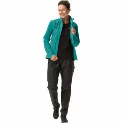 VAUDE Kuro Regenjacke Damen Türkis -Günstiges Fahrradjacken Geschäft vaude kuro rain jacket women wave 5