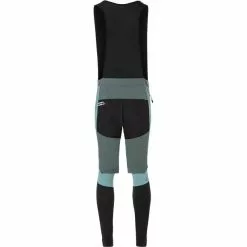 VAUDE Kuro Warme Trägerhose Herren Schwarz/petrol -Günstiges Fahrradjacken Geschäft vaude kuro warm bib tights men dusty forest 2