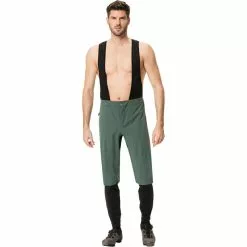 VAUDE Kuro Warme Trägerhose Herren Schwarz/petrol -Günstiges Fahrradjacken Geschäft vaude kuro warm bib tights men dusty forest 3