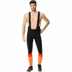 VAUDE Kuro Warme Trägerhose Herren Schwarz/orange -Günstiges Fahrradjacken Geschäft vaude kuro warm bib tights men neon orange 3
