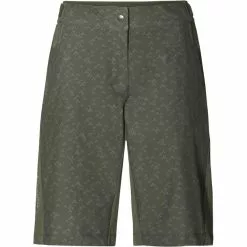 VAUDE Ledro Print Shorts Damen Oliv