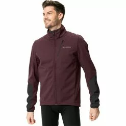 VAUDE Matera Softshell Jacke Herren Rot -Günstiges Fahrradjacken Geschäft vaude matera softshell jacket men dark oak 3