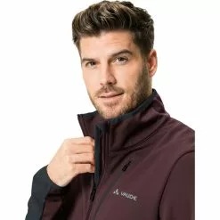 VAUDE Matera Softshell Jacke Herren Rot -Günstiges Fahrradjacken Geschäft vaude matera softshell jacket men dark oak 5