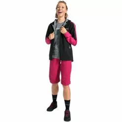 VAUDE Moab II Regenjacke Damen Schwarz/pink -Günstiges Fahrradjacken Geschäft vaude moab ii rain jacket women black 3