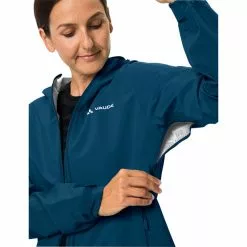VAUDE Moab II Regenjacke Damen Blau -Günstiges Fahrradjacken Geschäft vaude moab ii rain jacket women dark sea 6