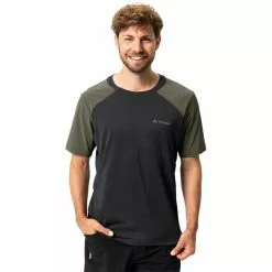 VAUDE Moab Pro Kurzarm Shirt Herren Oliv -Günstiges Fahrradjacken Geschäft vaude moab pro ss shirt men black 3