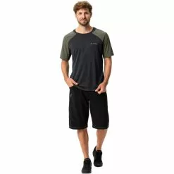 VAUDE Moab Pro Kurzarm Shirt Herren Oliv -Günstiges Fahrradjacken Geschäft vaude moab pro ss shirt men black 5