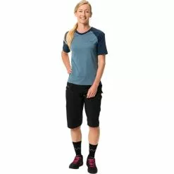 VAUDE Moab Pro Kurzarm Shirt Damen Blau -Günstiges Fahrradjacken Geschäft vaude moab pro ss shirt women blue gray 5