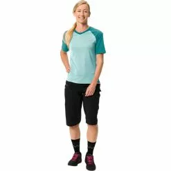 VAUDE Moab Pro Kurzarm Shirt Damen Grün -Günstiges Fahrradjacken Geschäft vaude moab pro ss shirt women glacier 5