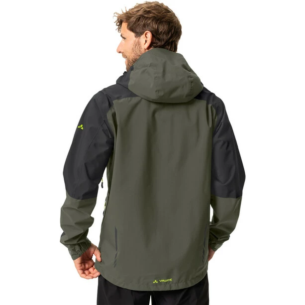 VAUDE Moab Regenjacke Herren Oliv 4 VAUDE Moab Regenjacke Herren Oliv – Bild 4