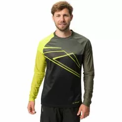 VAUDE Moab VI Langarm T-Shirt Herren Gelb/grün -Günstiges Fahrradjacken Geschäft vaude moab vi ls t shirt men khaki 3