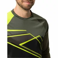 VAUDE Moab VI Langarm T-Shirt Herren Gelb/grün -Günstiges Fahrradjacken Geschäft vaude moab vi ls t shirt men khaki 6