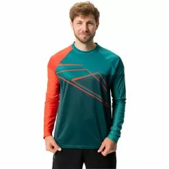 VAUDE Moab VI Langarm T-Shirt Herren Grün/orange -Günstiges Fahrradjacken Geschäft vaude moab vi ls t shirt men mallard green 3