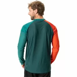 VAUDE Moab VI Langarm T-Shirt Herren Grün/orange -Günstiges Fahrradjacken Geschäft vaude moab vi ls t shirt men mallard green 4