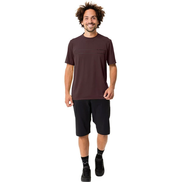 VAUDE Qimsa Logo Kurzarm Shirt Herren Rot 5 VAUDE Qimsa Logo Kurzarm Shirt Herren Rot – Bild 5