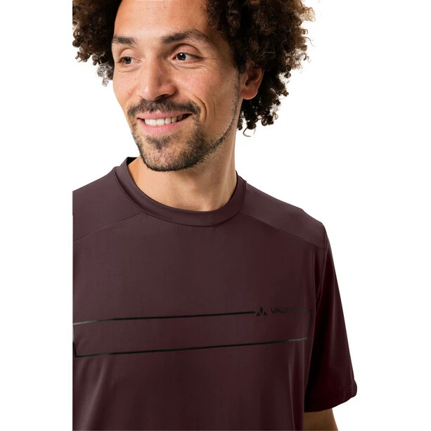 VAUDE Qimsa Logo Kurzarm Shirt Herren Rot 6 VAUDE Qimsa Logo Kurzarm Shirt Herren Rot – Bild 6